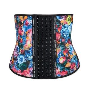 Luxx Curves Floral Rose Colorful Print Adjustable Waist Trainer